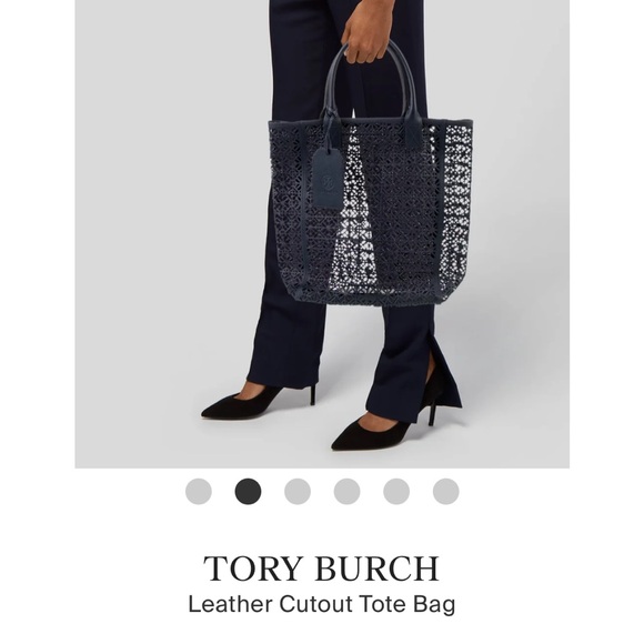 Tory Burch leather cutout tote - Picture 2 of 4